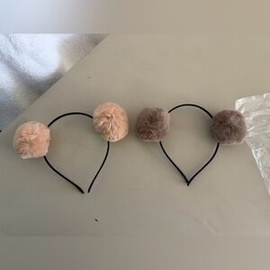 Fluffy Pom Pom Headbands